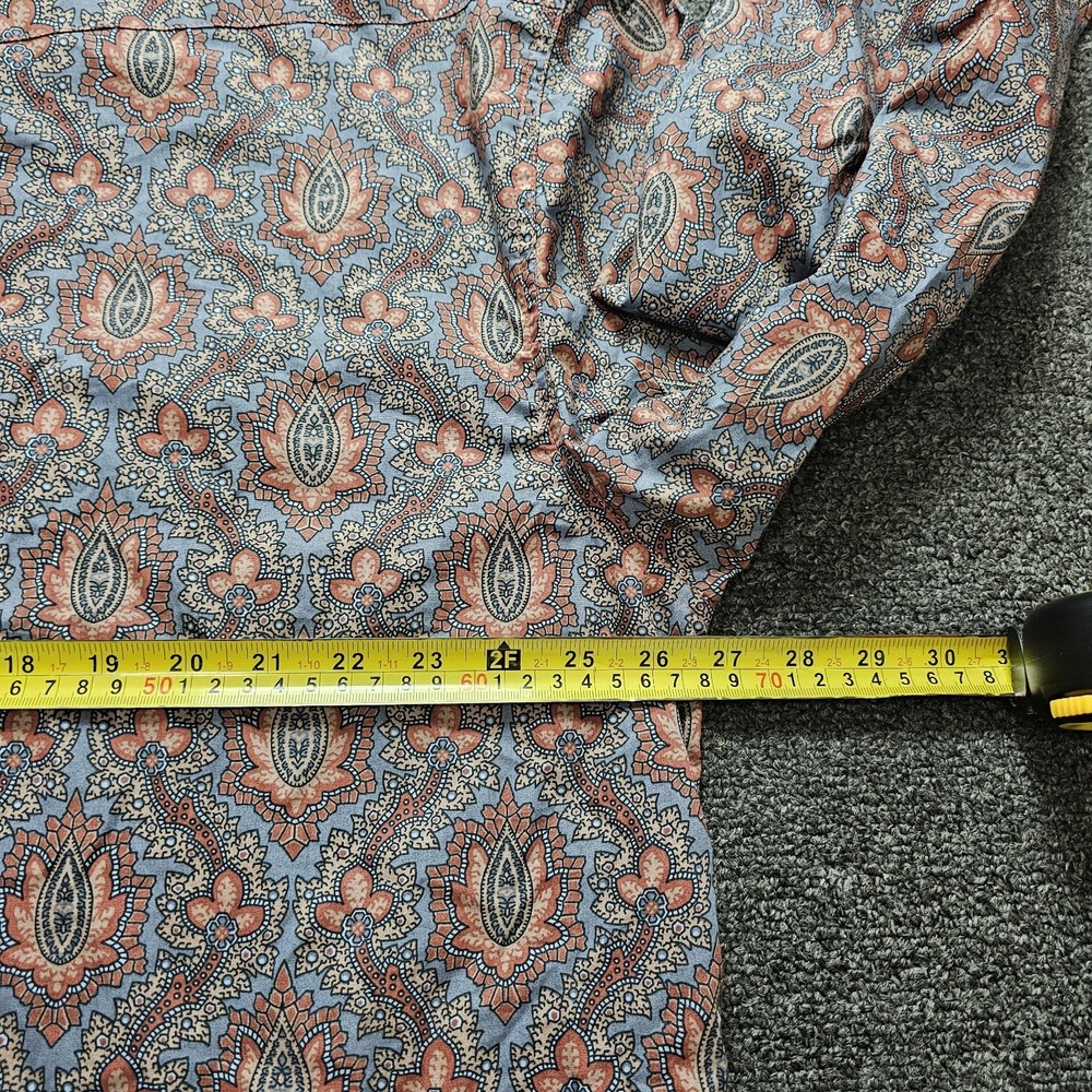 Stetson Shirt Mens 2XL Paisley Long Sleeve Pearl Snap Button Multicolor  Western - Picture 7 of 8